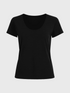 WOMAN MERINO T-SHIRT Noir