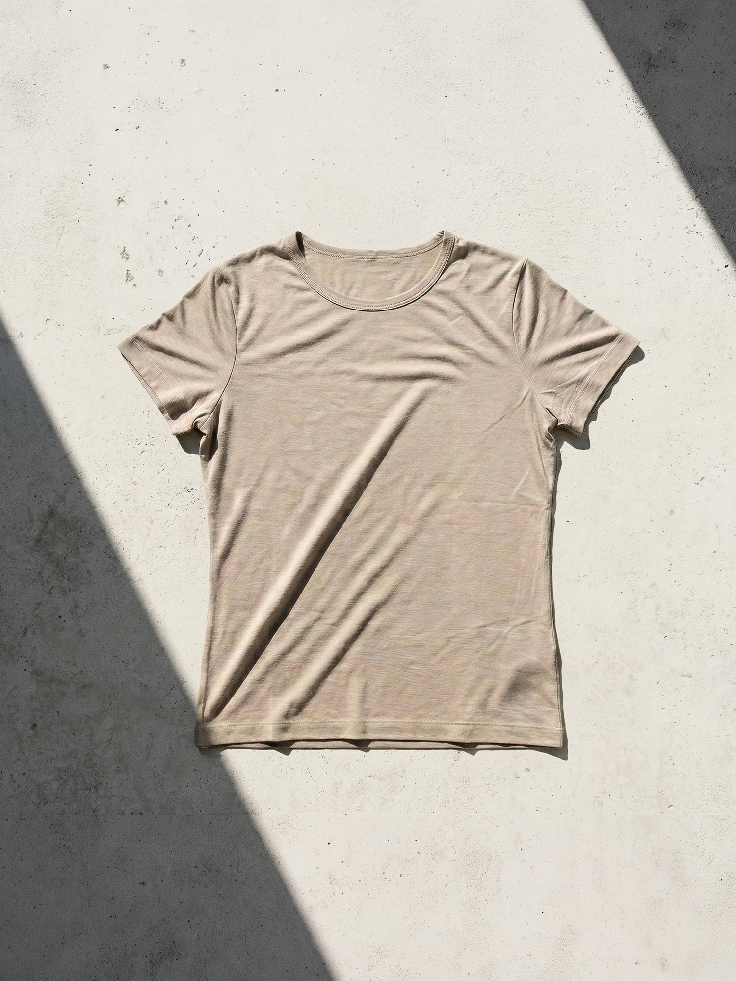 WOMAN PURE MERINO T-SHIRT Sable