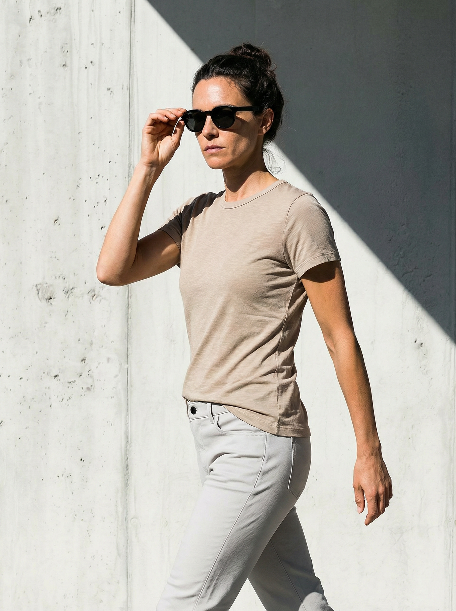 WOMAN PURE MERINO T-SHIRT Sable