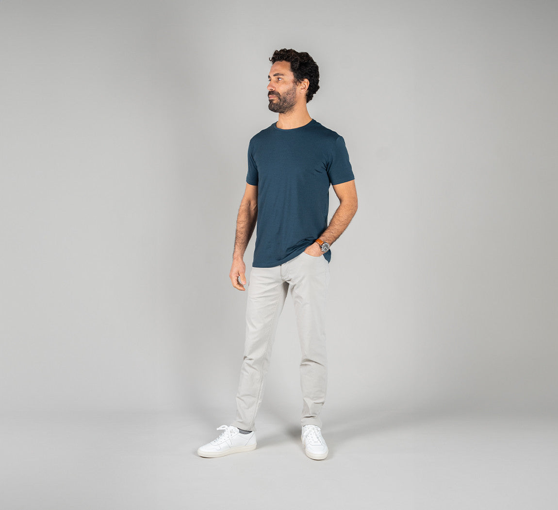 ACTION MERINO T-SHIRT Bleu Chic