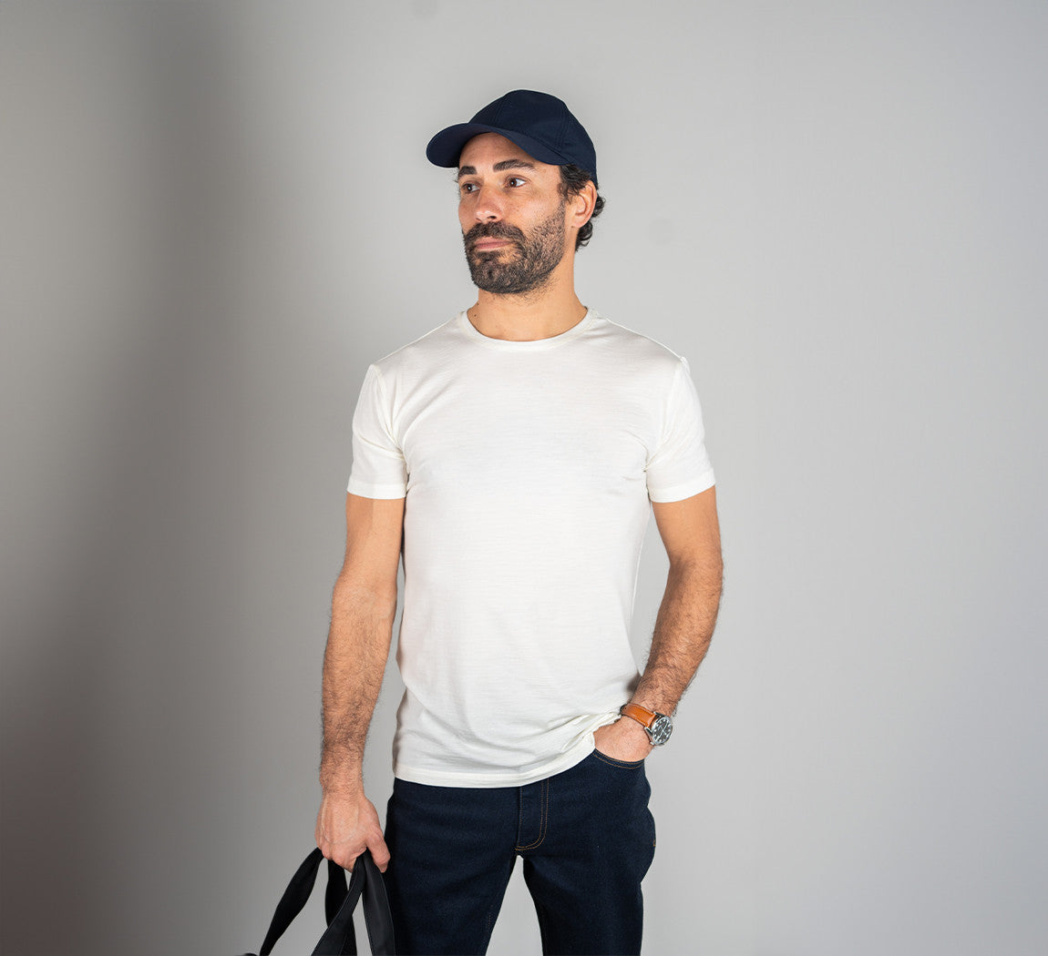 ACTION MERINO T-SHIRT Ivoire