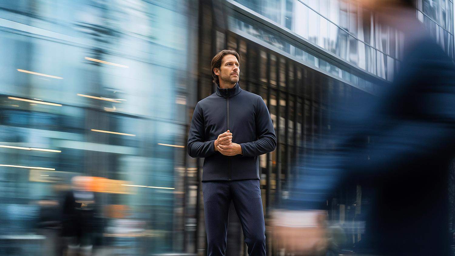 AIR JACKET Bleu Chic