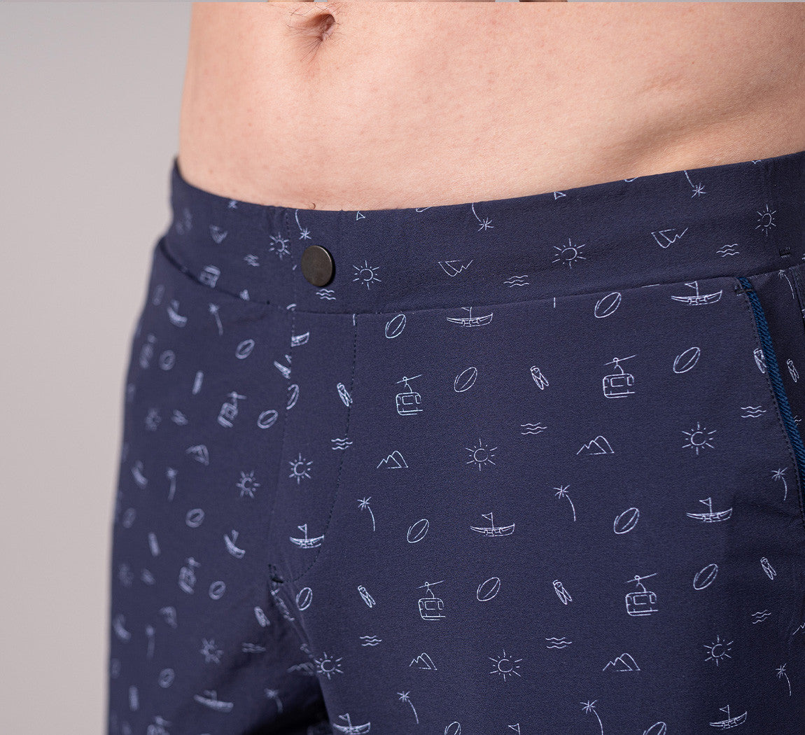 ANNIVERSARY 2-IN-1 SWIMSHORT Bleu Chic