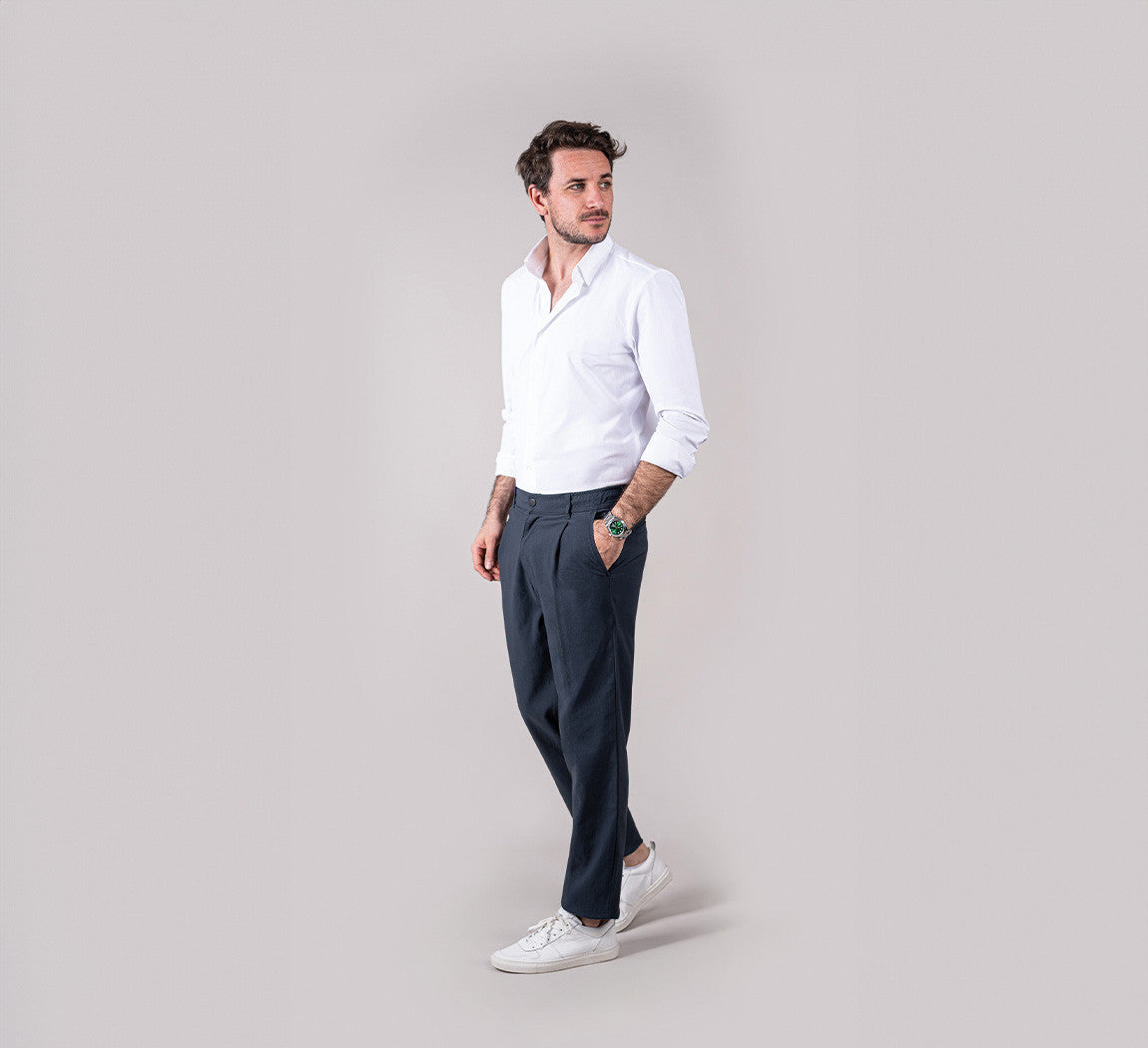 CANVAS CHINOS Bleu Gris