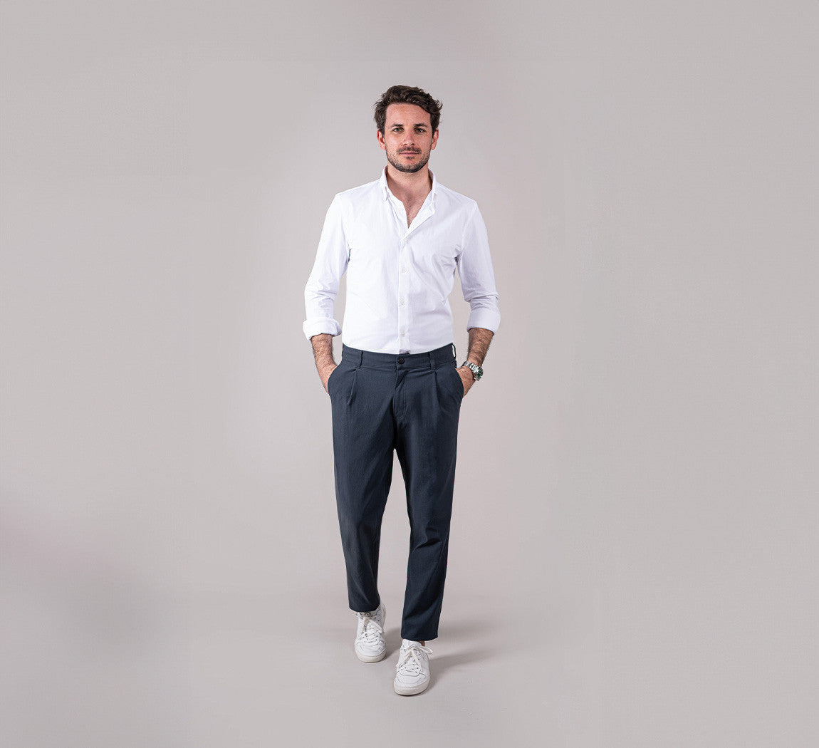 CANVAS CHINOS Bleu Gris