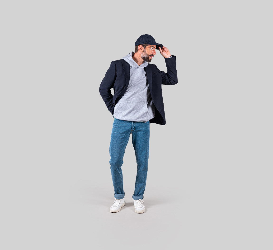 CORDURA MERINO BLAZER Bleu Chic