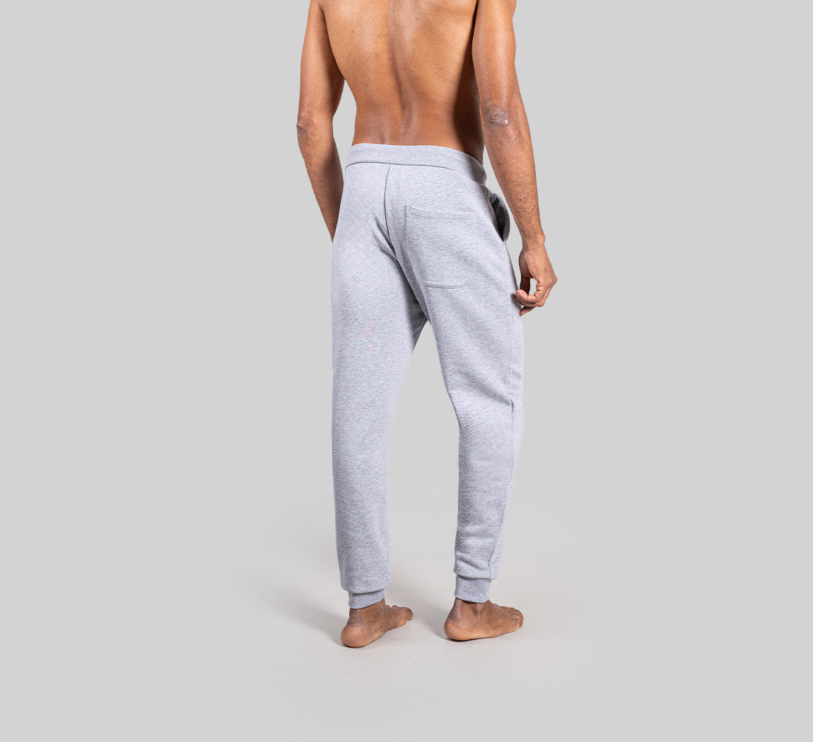 ESSENTIAL MERINO JOGGERS Gris Clair