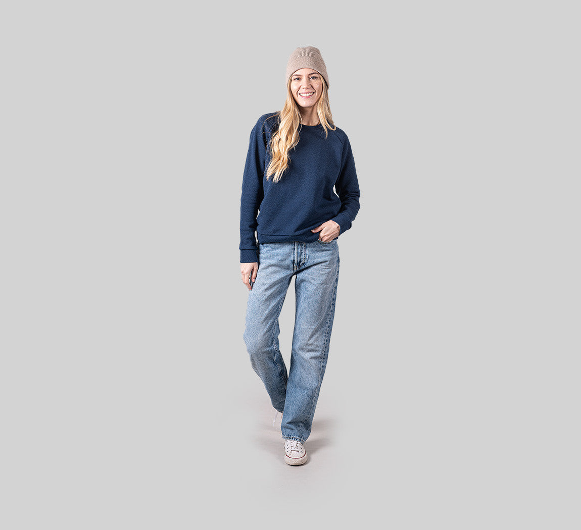 ESSENTIAL MERINO WOMAN SWEATSHIRT Bleu Chic