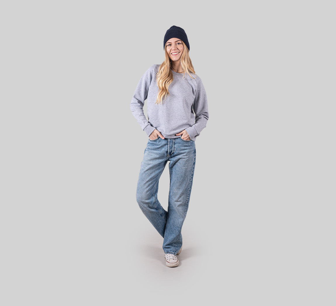 ESSENTIAL MERINO WOMAN SWEATSHIRT Gris Clair