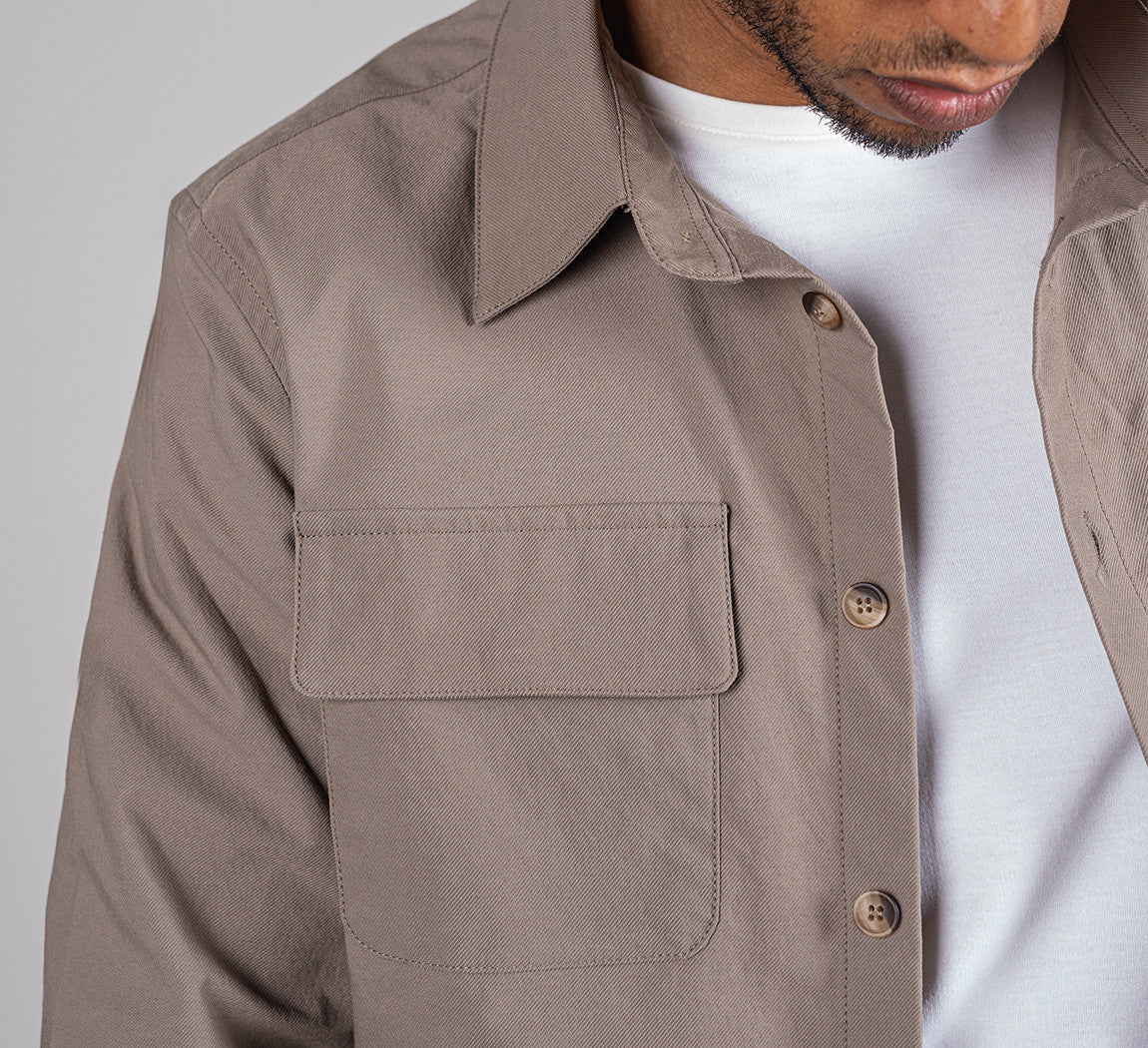 EVERYDAY OVERSHIRT Taupe