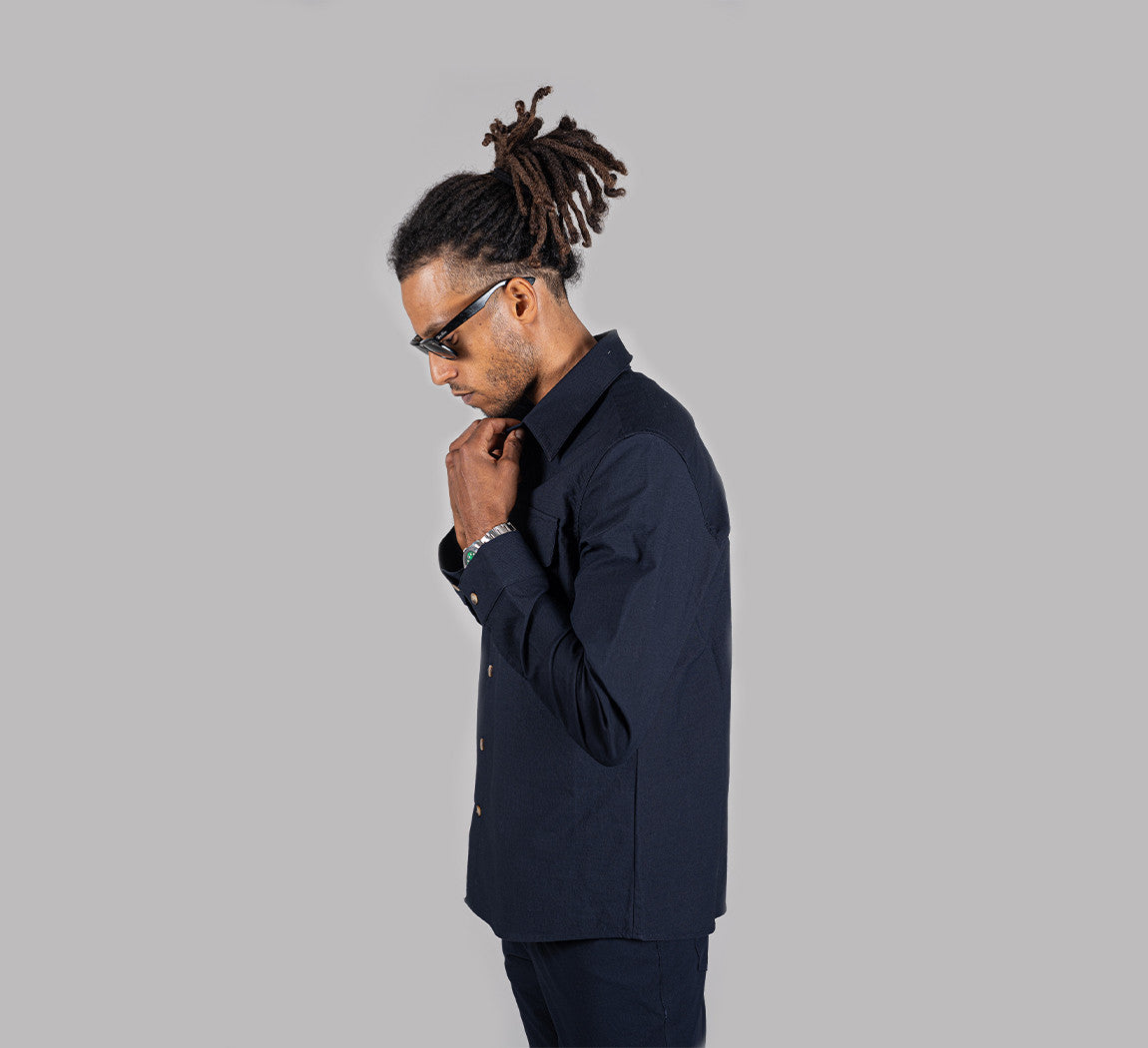 EVERYDAY OVERSHIRT Bleu Chic