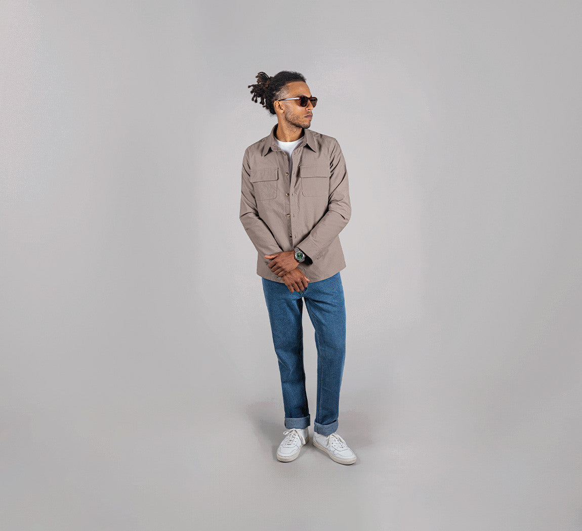 EVERYDAY OVERSHIRT Taupe