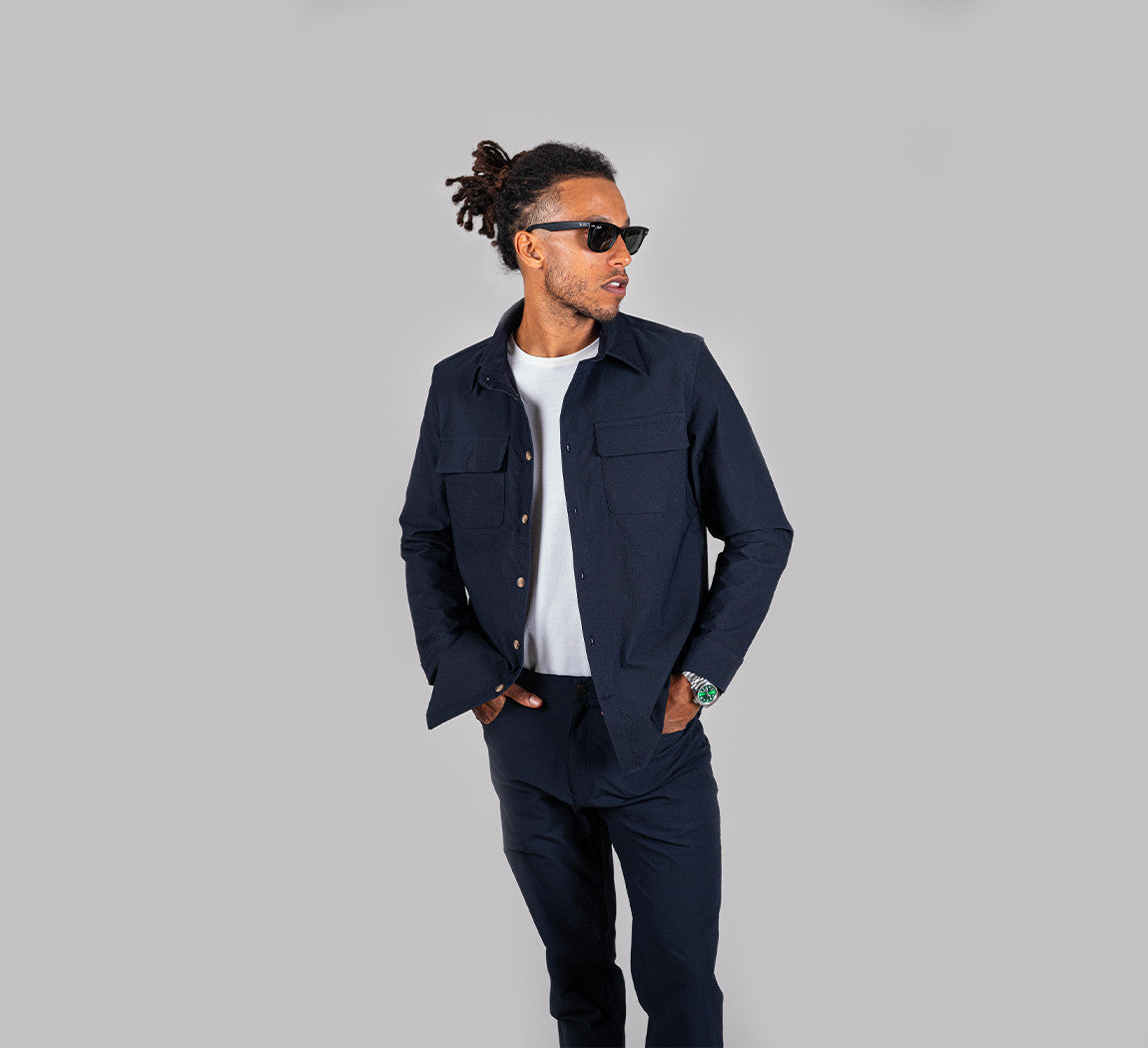 EVERYDAY OVERSHIRT Bleu Chic