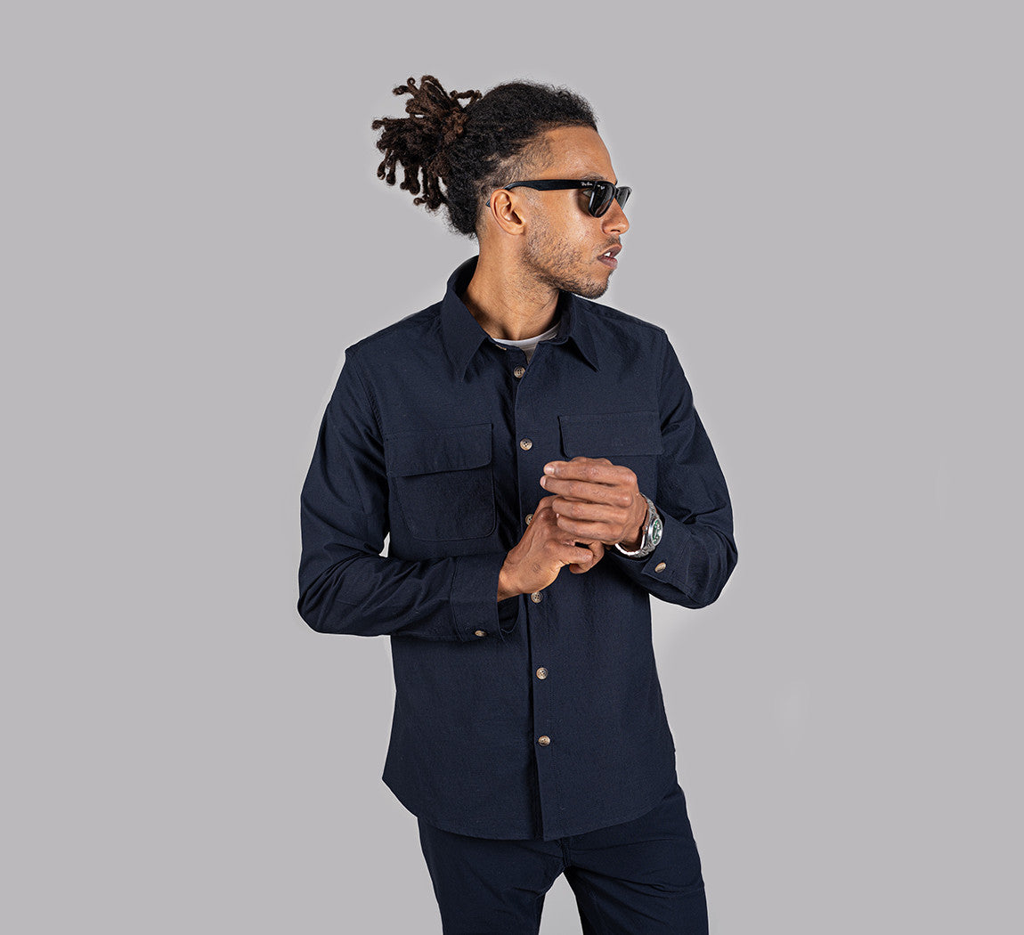 EVERYDAY OVERSHIRT Bleu Chic