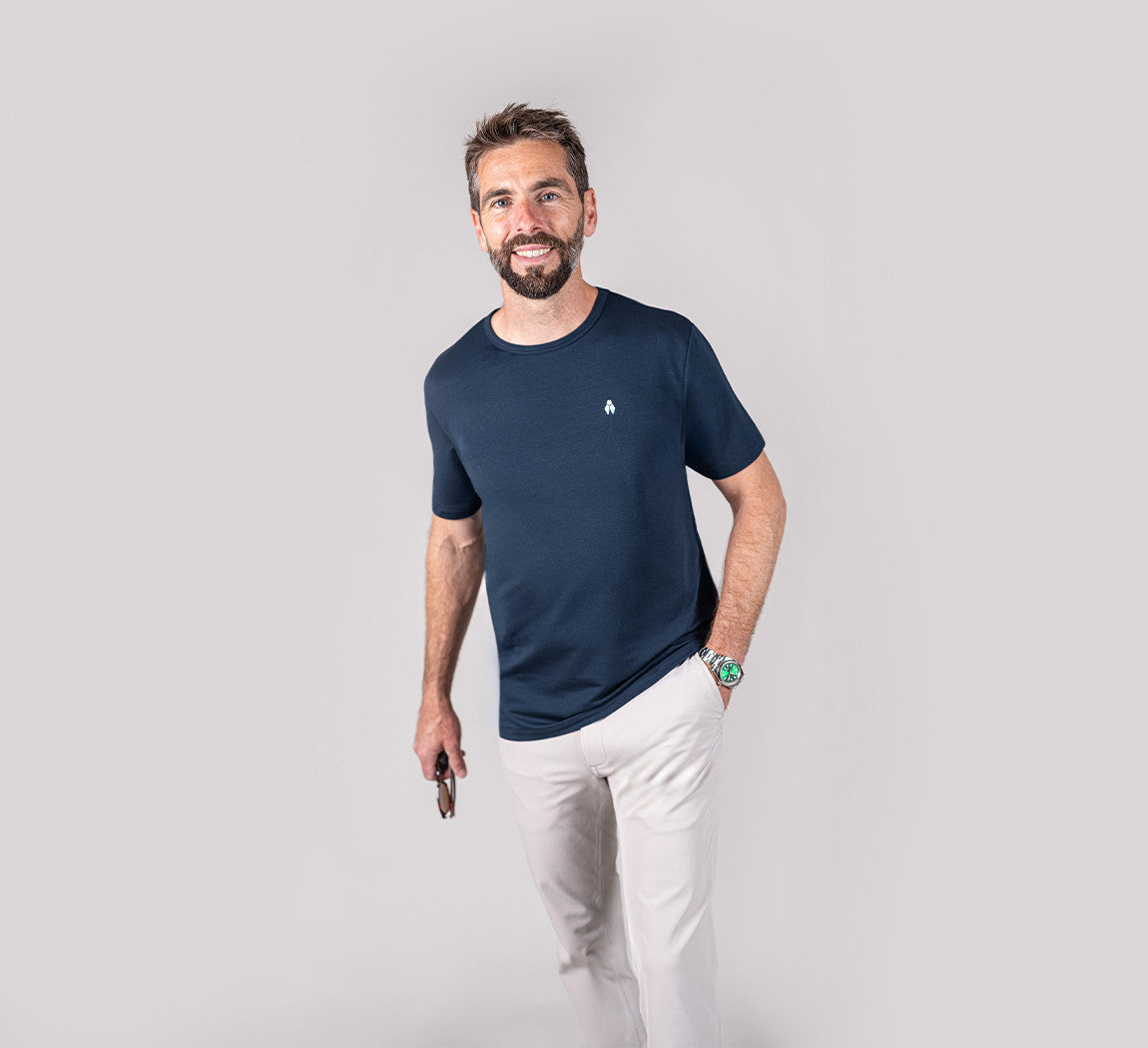 EVOLUTION LOGO T-SHIRT Bleu Chic