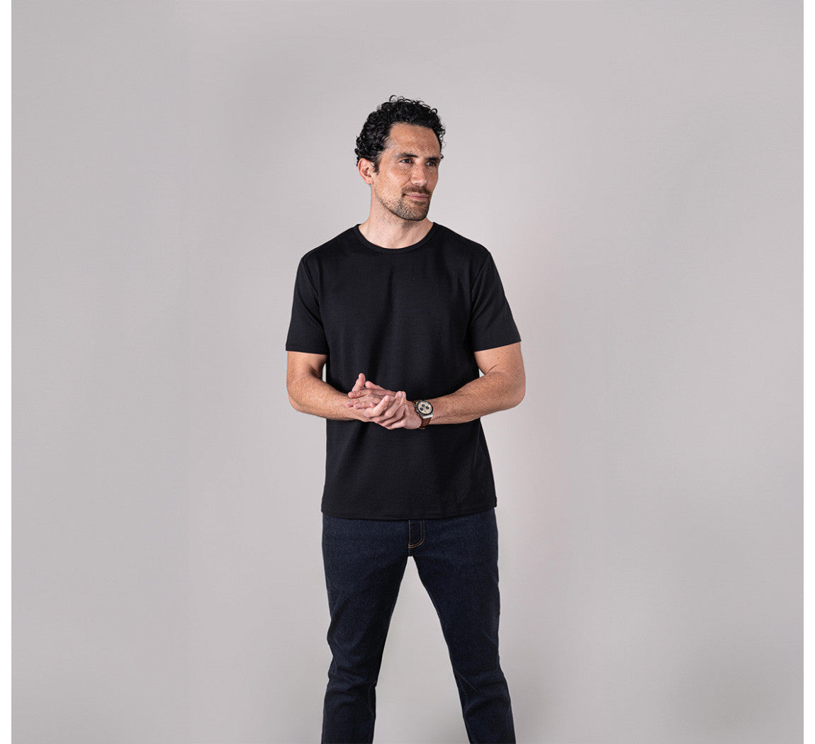 EVOLUTION MERINO T-SHIRT Noir
