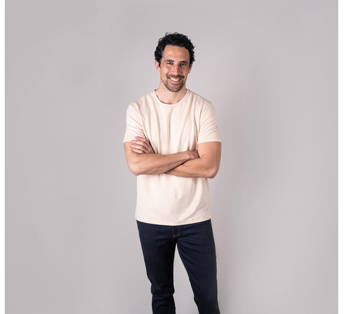 EVOLUTION MERINO T-SHIRT Beige