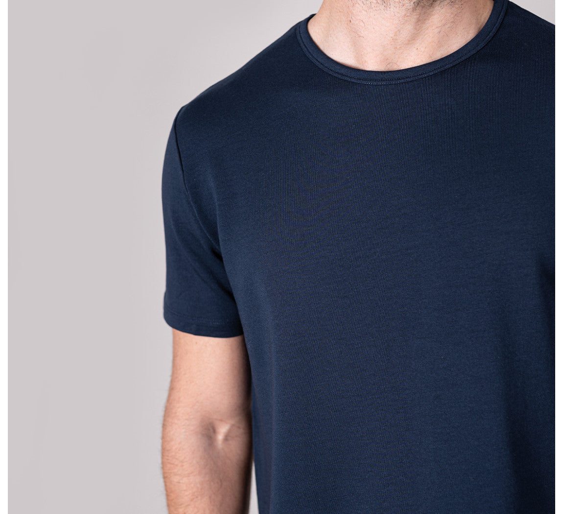 EVOLUTION MERINO T-SHIRT Bleu Chic