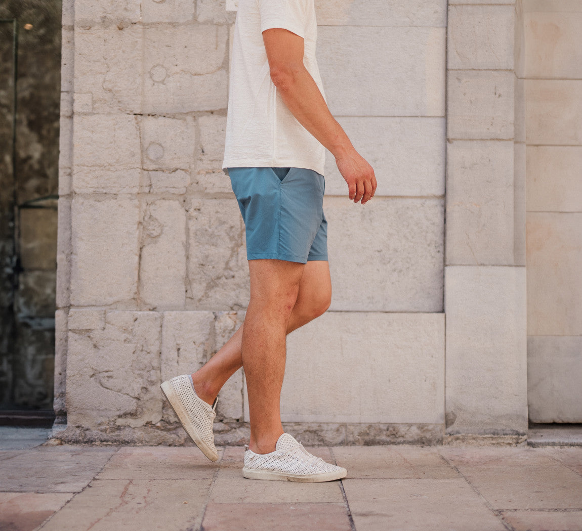 FREEDOM SHORTS Bleu Gris