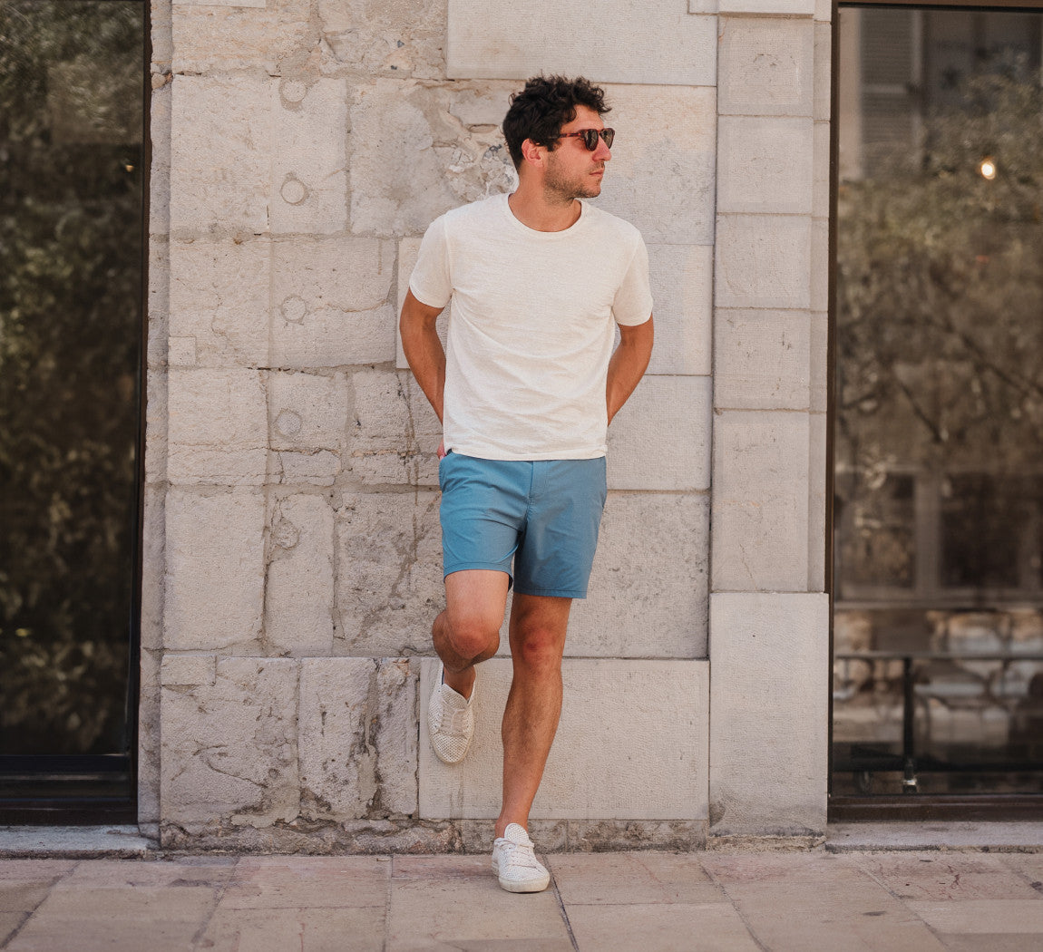 FREEDOM SHORTS Bleu Gris