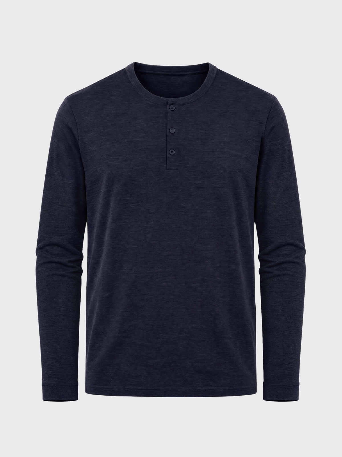 main out PERFORMANCE MERINO LONG SLEEVES HENLEY bleu chic
