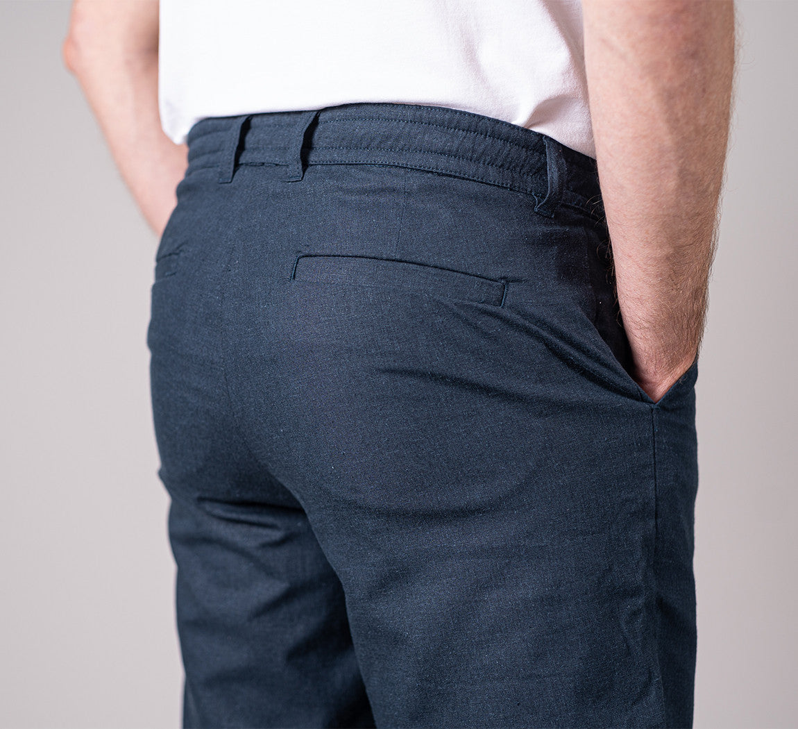 HEMP PANTS Bleu Chic