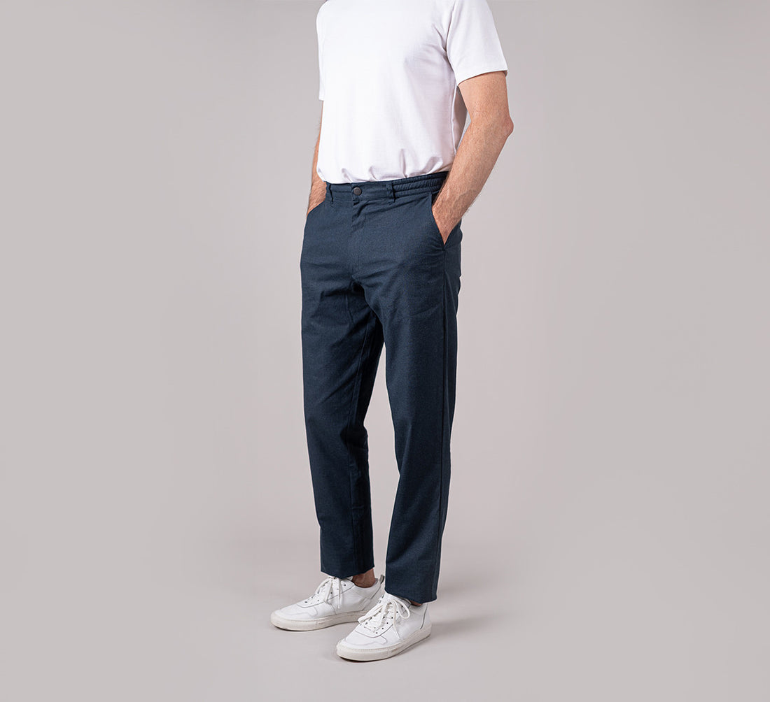 HEMP PANTS Bleu Chic