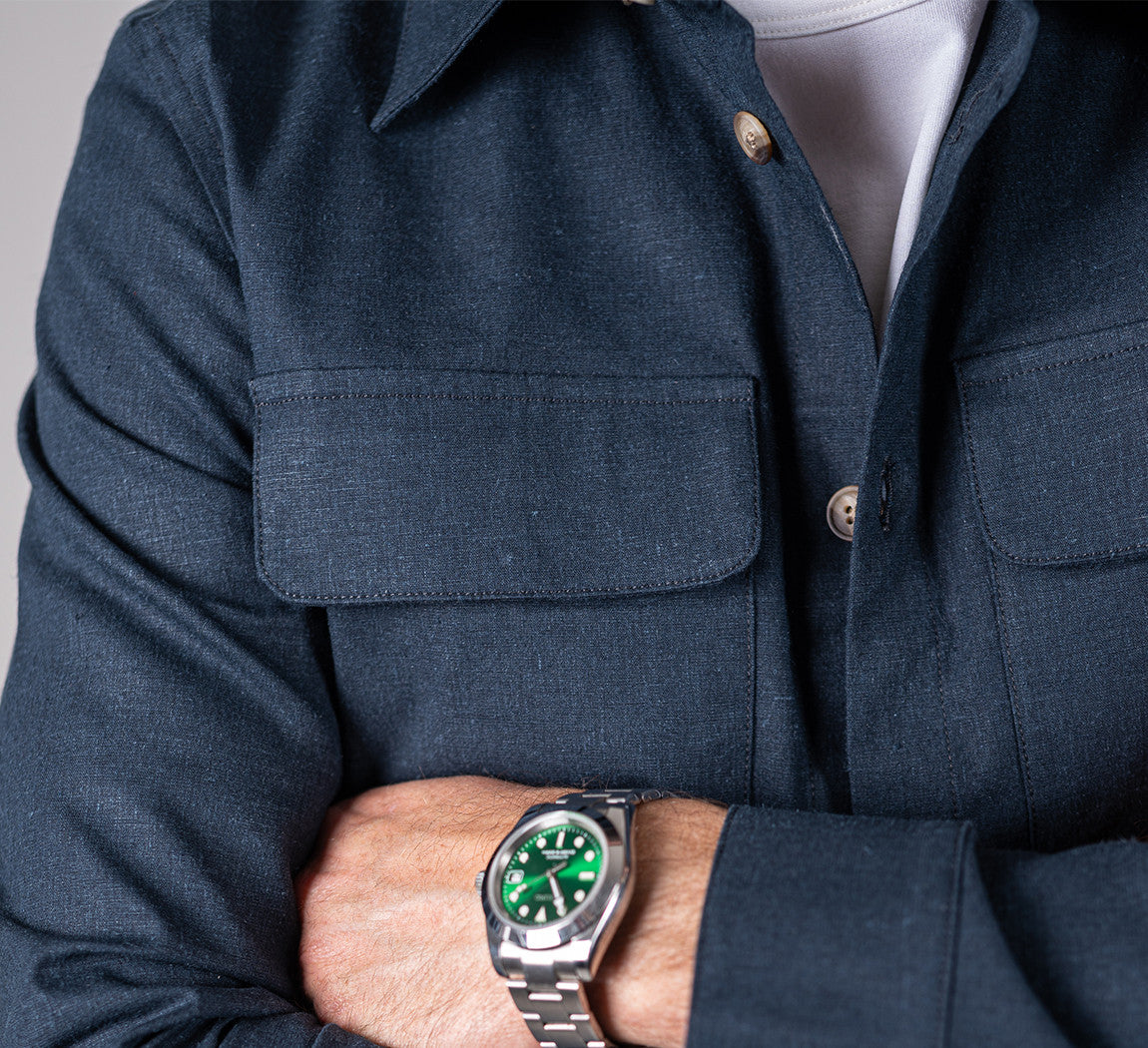 HEMP SHIRT Bleu Chic