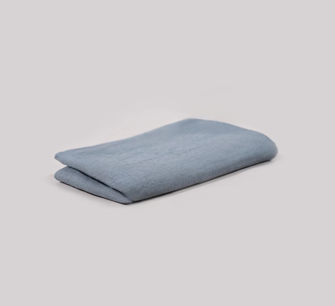 LINEN TRAVEL TOWEL Bleu Gris