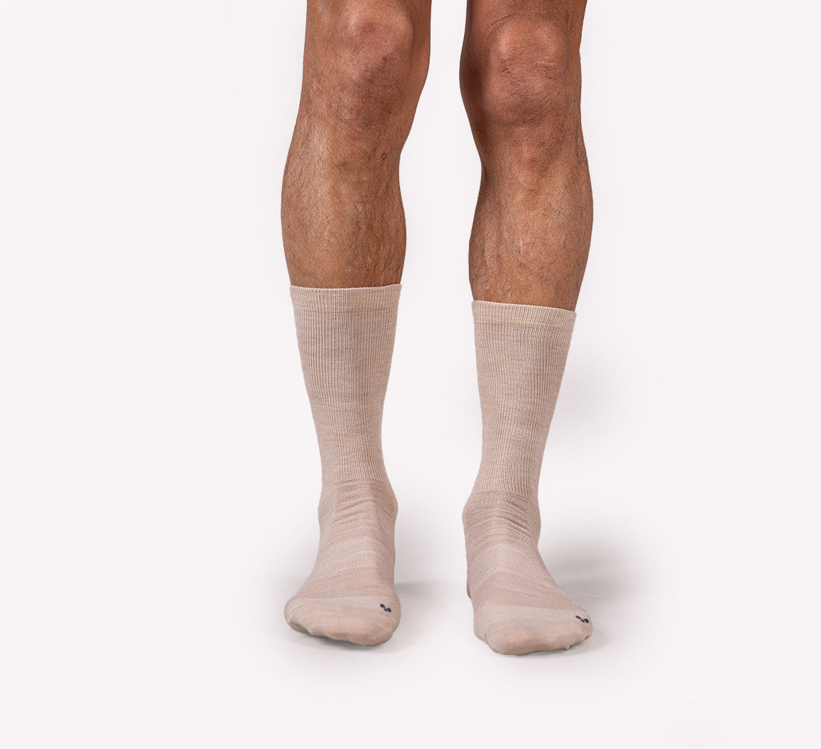 MERINO BUSINESS SOCKS Beige