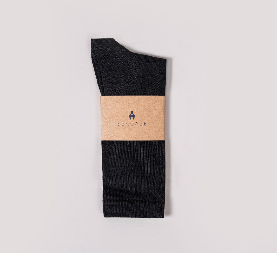 MERINO BUSINESS SOCKS Noir