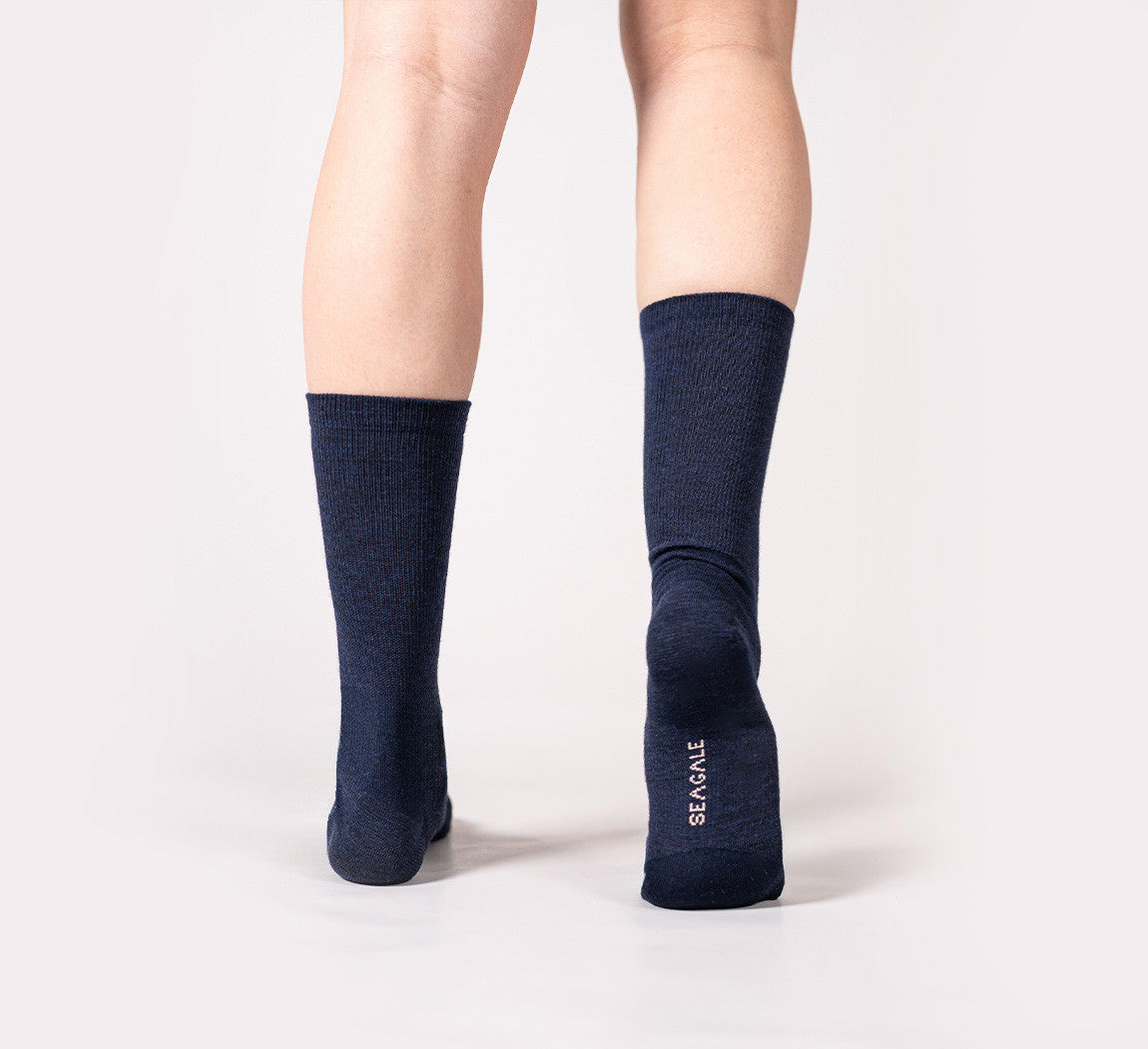 MERINO BUSINESS SOCKS Bleu Chic
