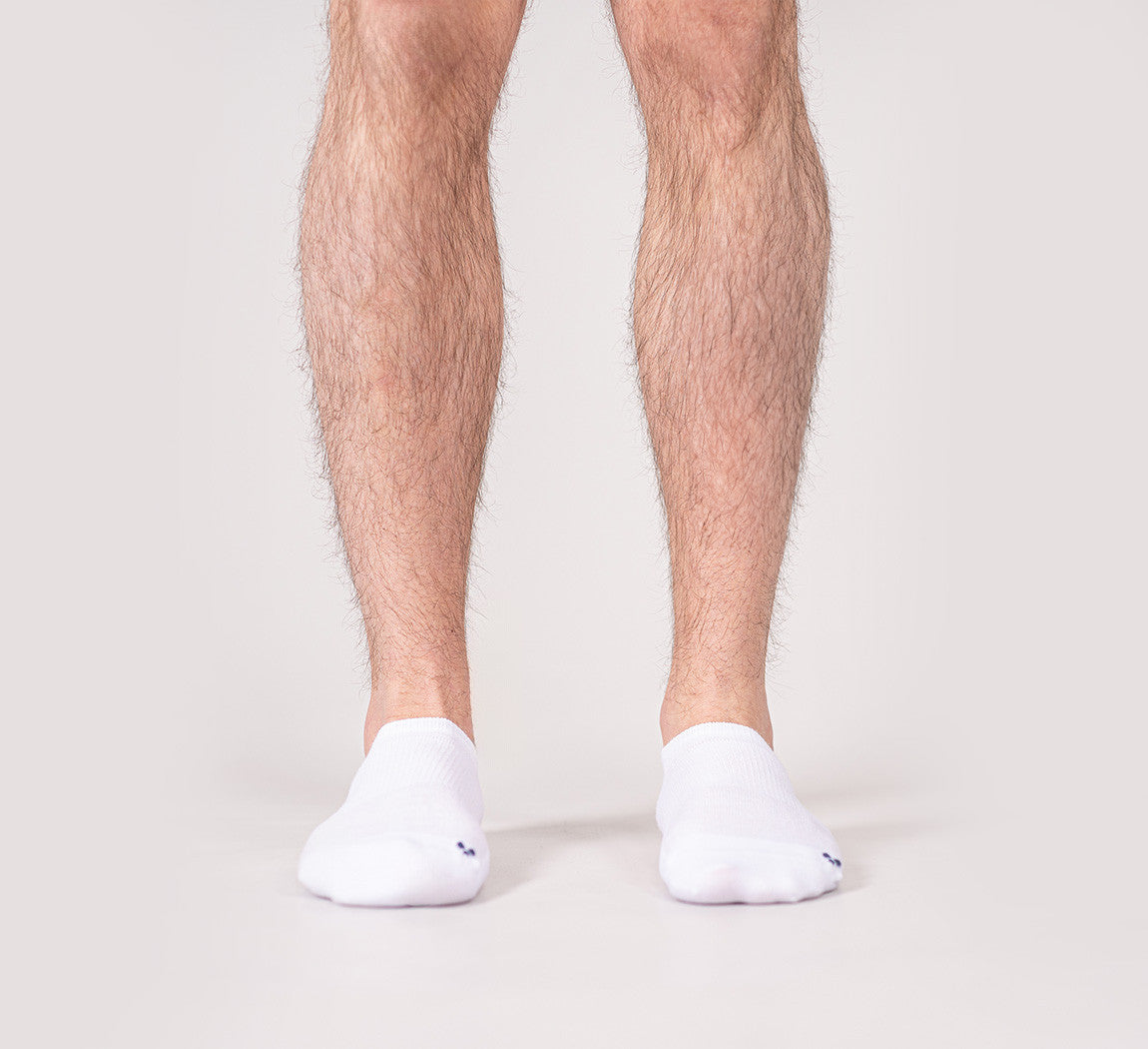 MERINO NO SHOW SOCKS Blanc