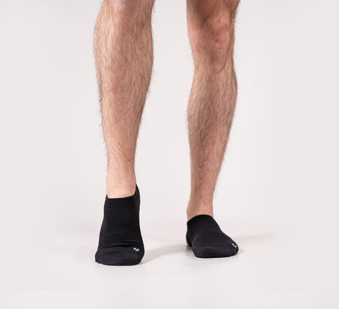 MERINO NO SHOW SOCKS Noir