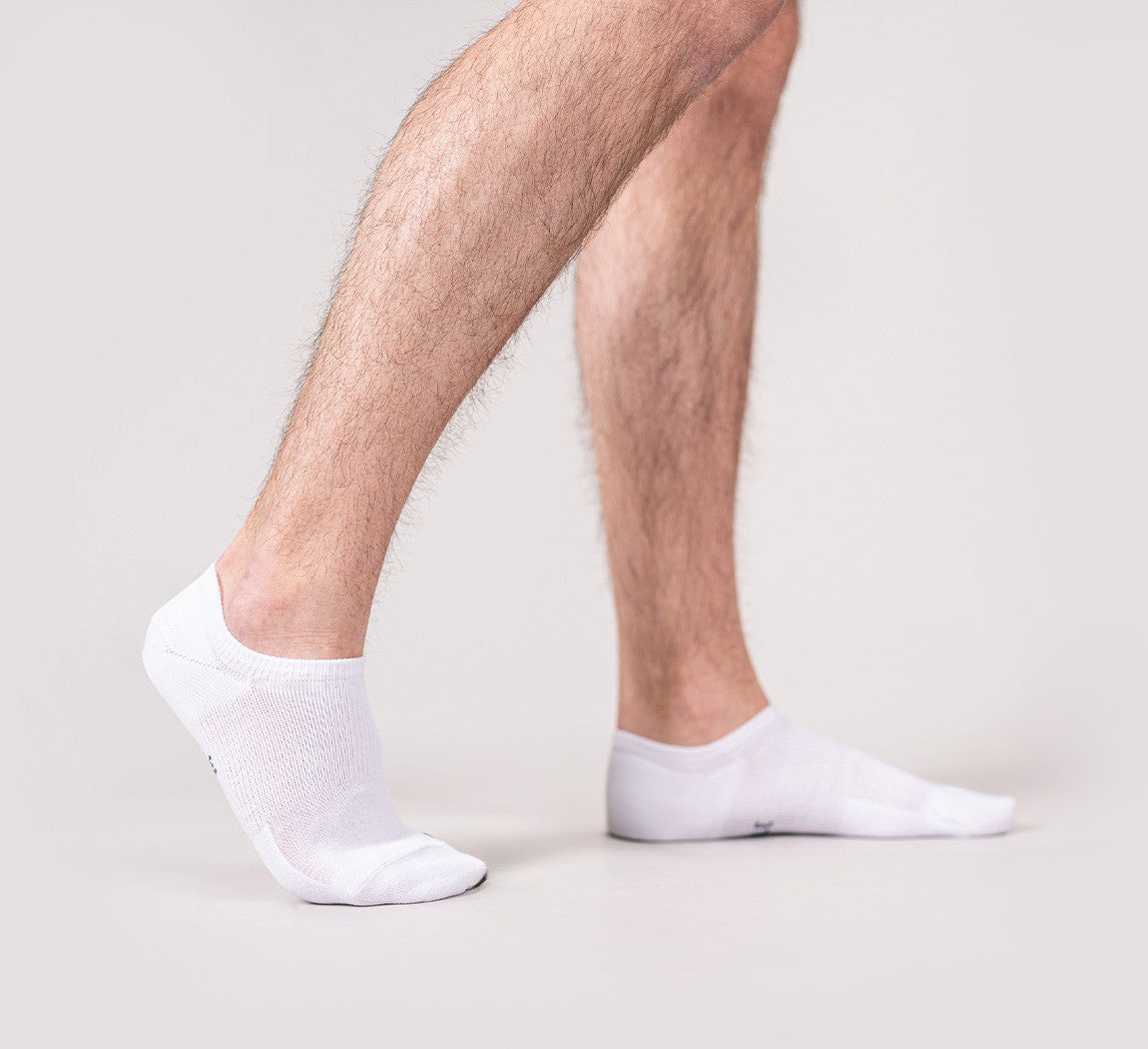 MERINO NO SHOW SOCKS Blanc