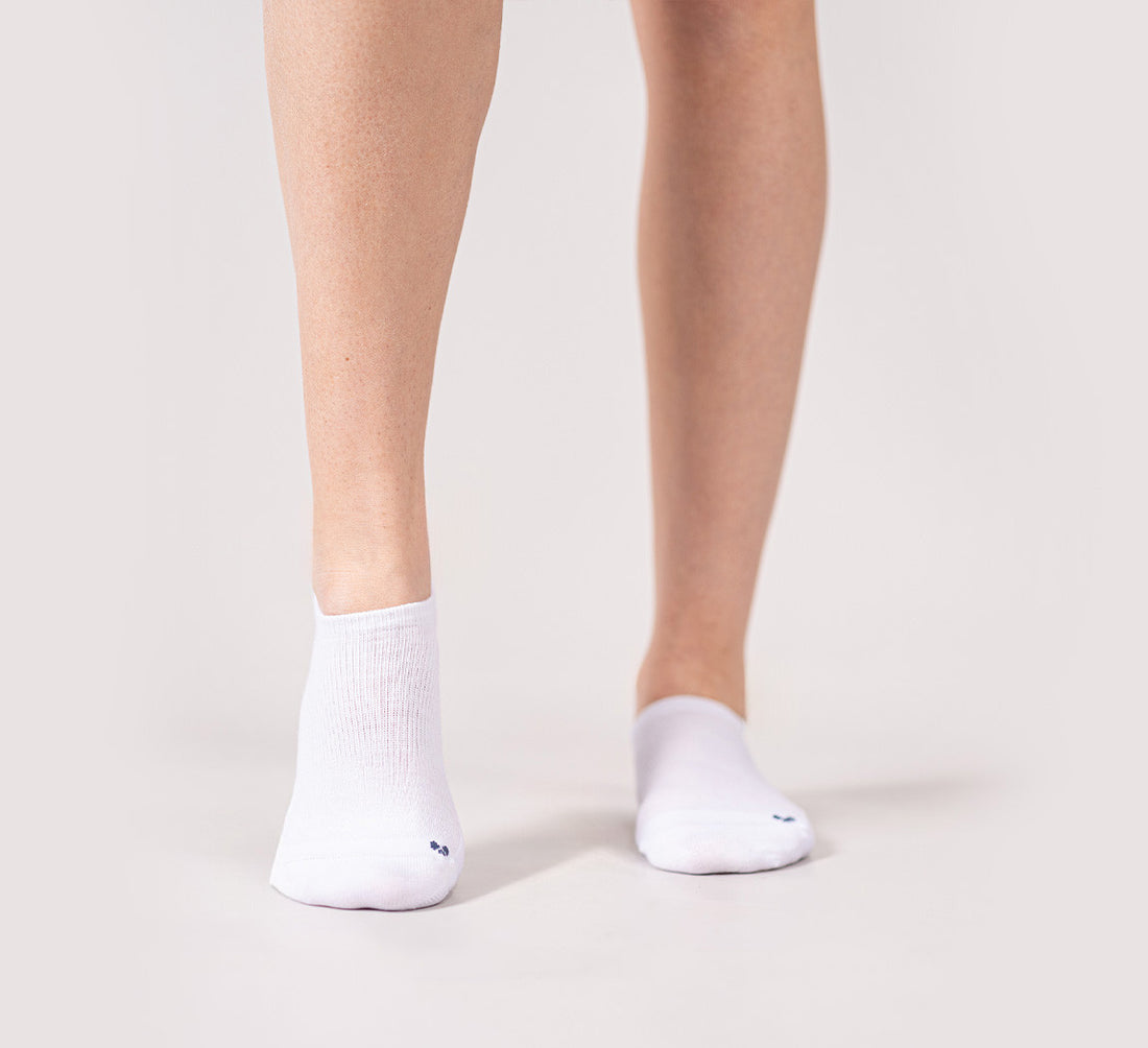 MERINO NO SHOW SOCKS Blanc