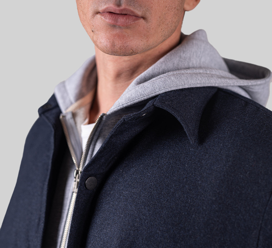 MERINO PUFFER Bleu Chic