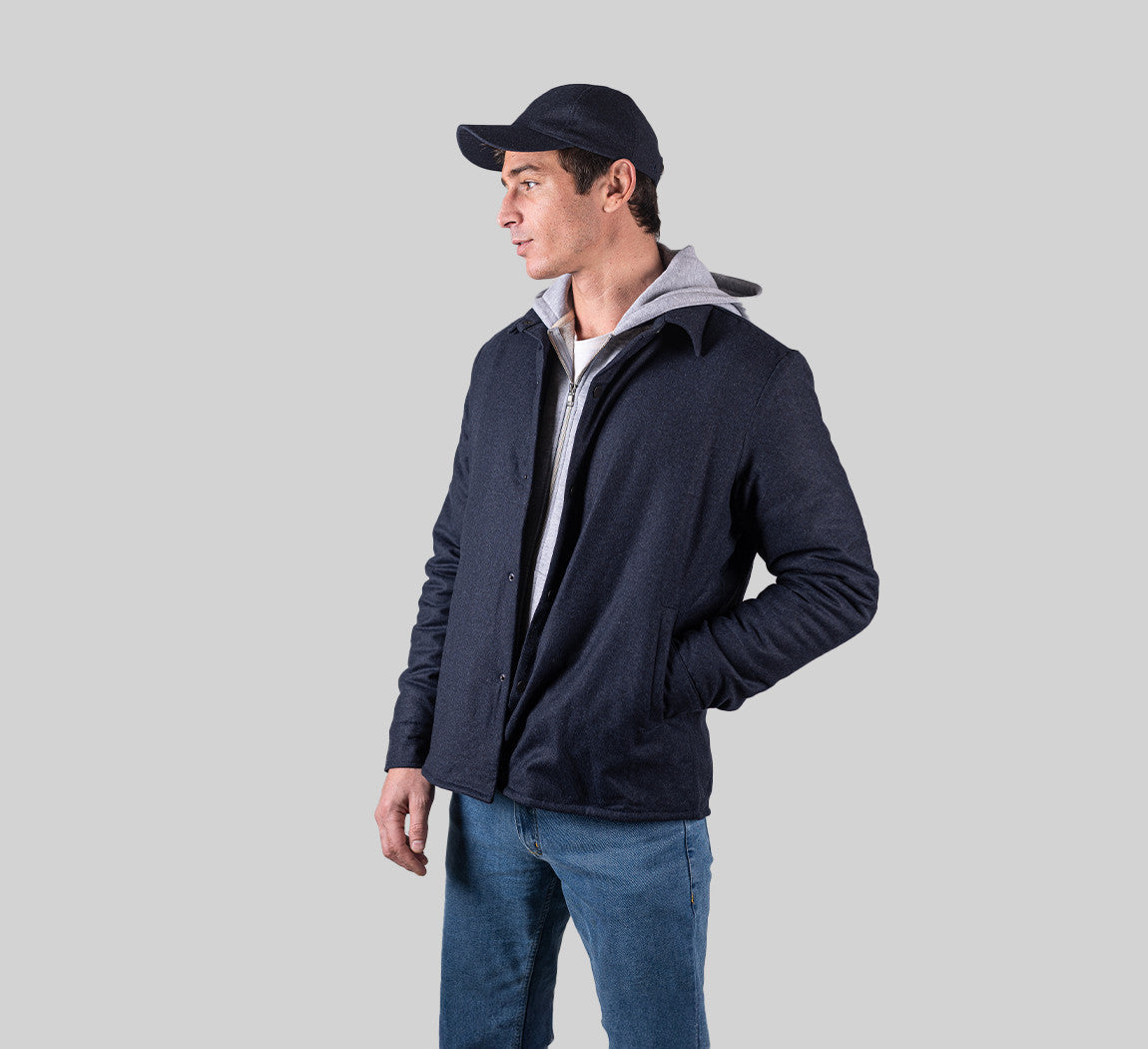 MERINO PUFFER Bleu Chic