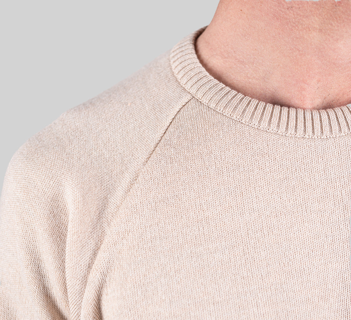 MERINO RAGLAN PULLOVER Sable