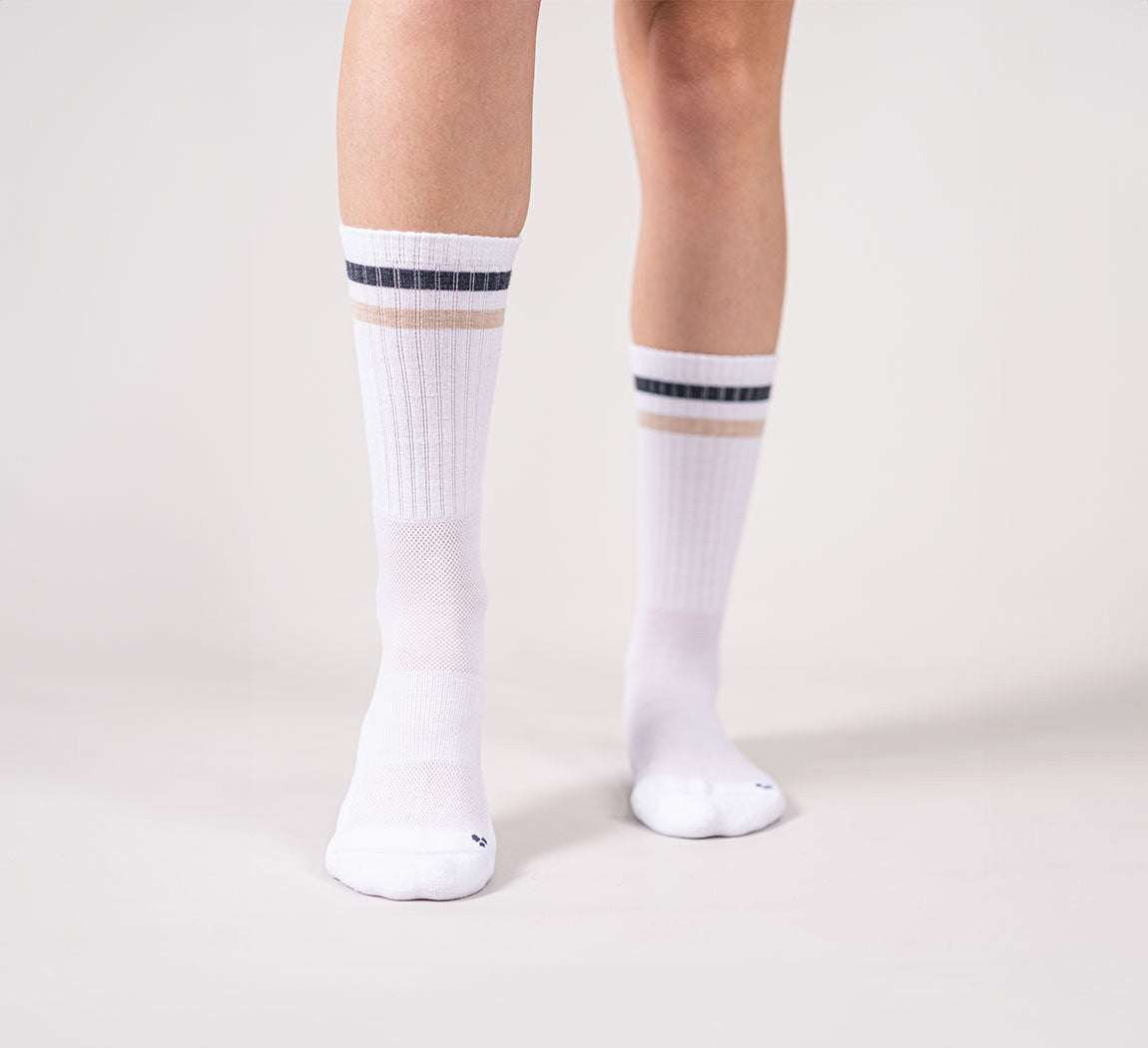MERINO PERFORMANCE SOCKS White Stripes