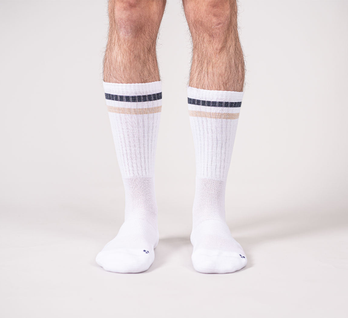 MERINO PERFORMANCE SOCKS White Stripes