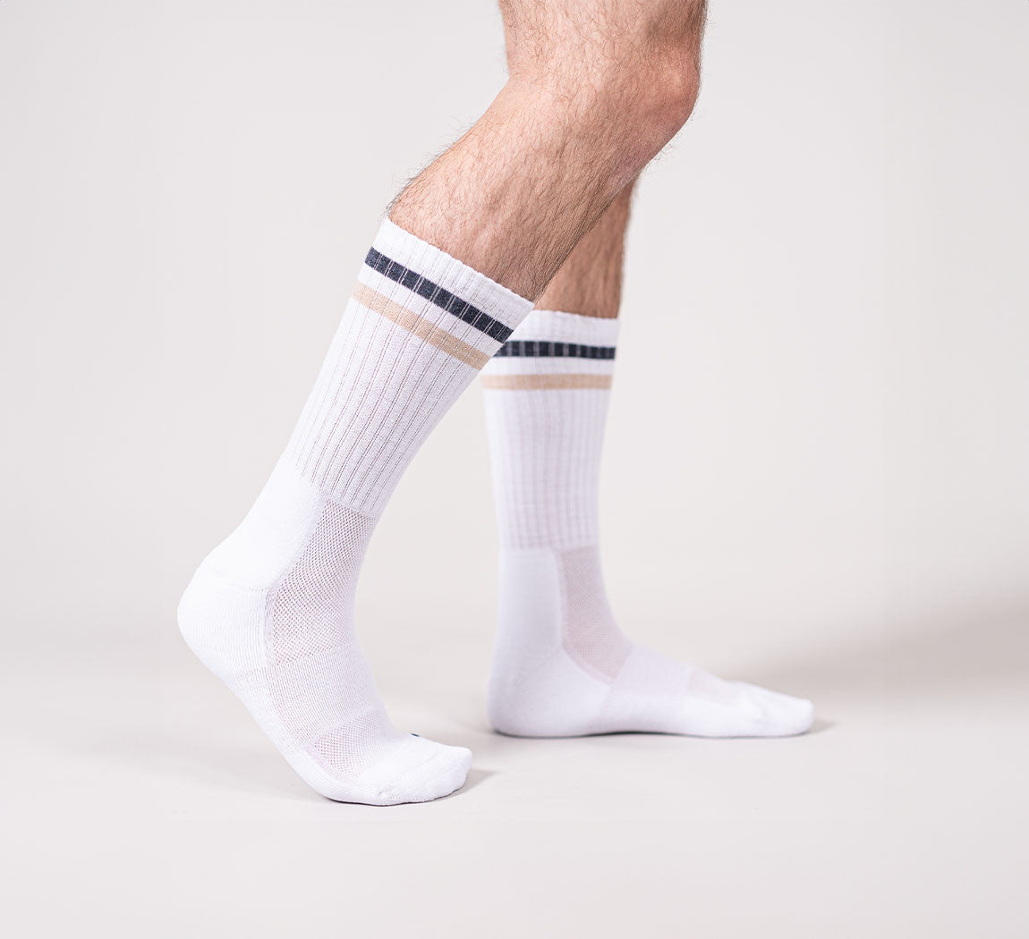 MERINO PERFORMANCE SOCKS White Stripes