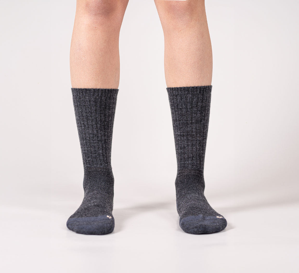 MERINO PERFORMANCE SOCKS Gris Anthracite