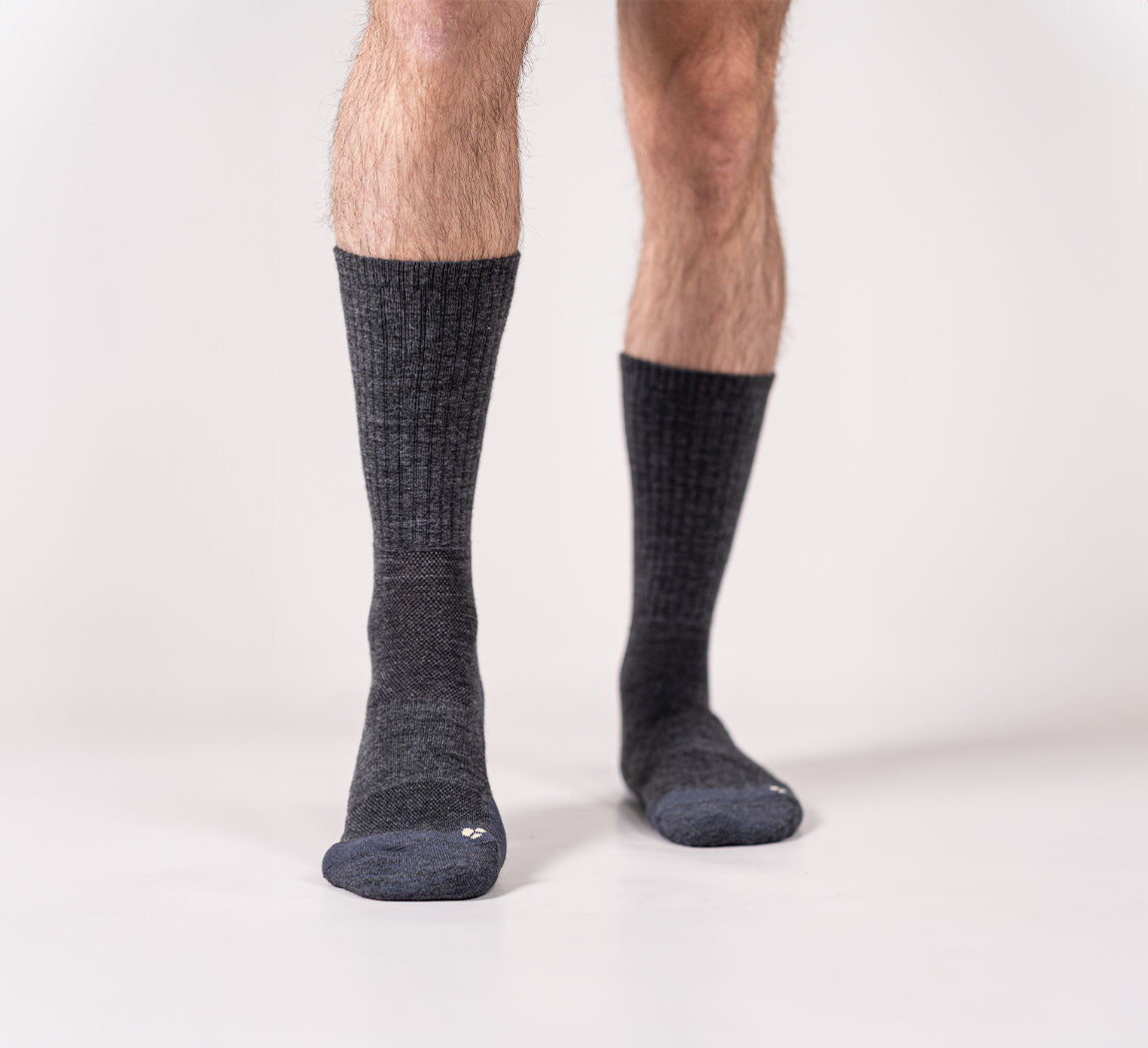 MERINO PERFORMANCE SOCKS Gris Anthracite