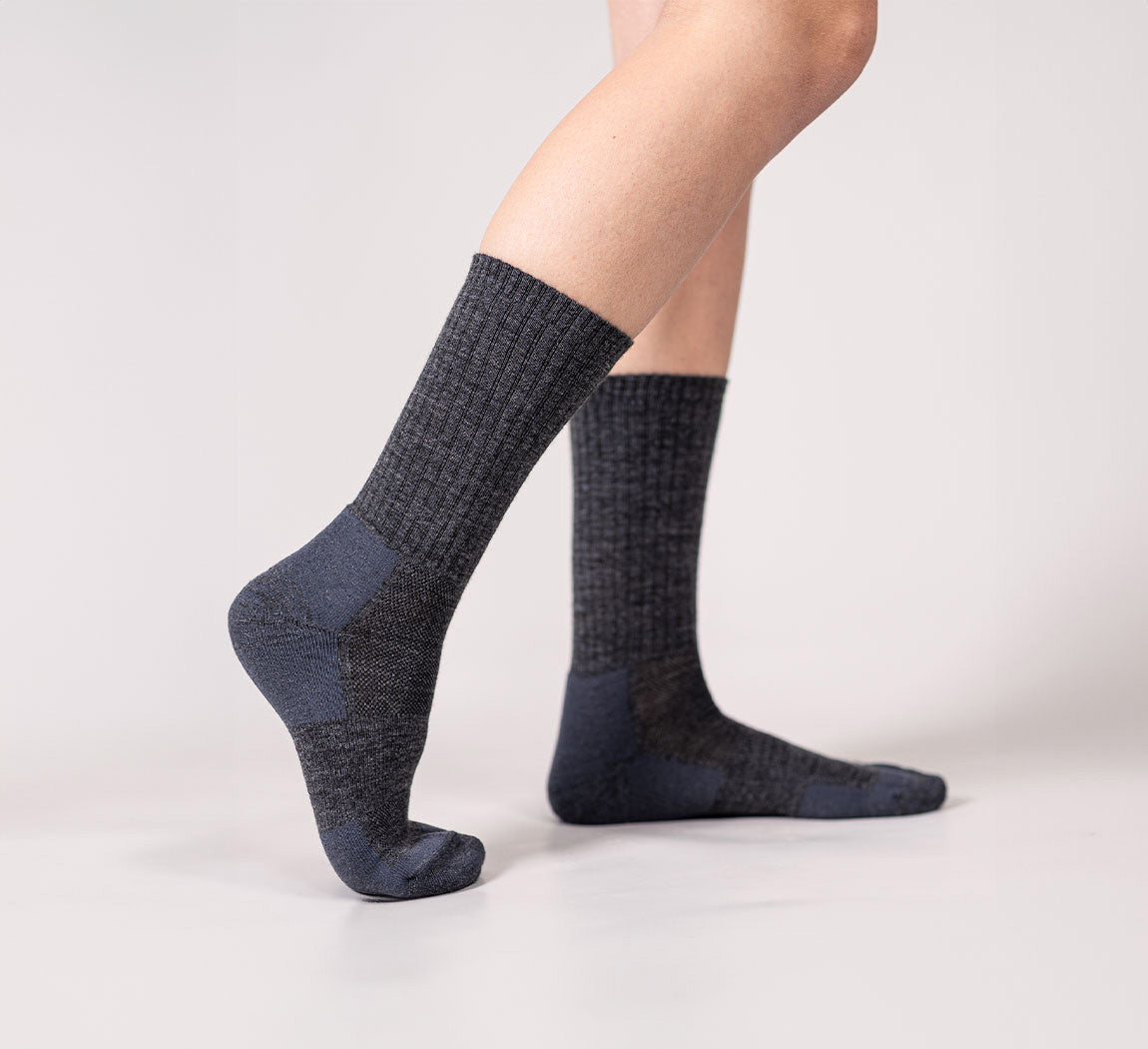 MERINO PERFORMANCE SOCKS Gris Anthracite