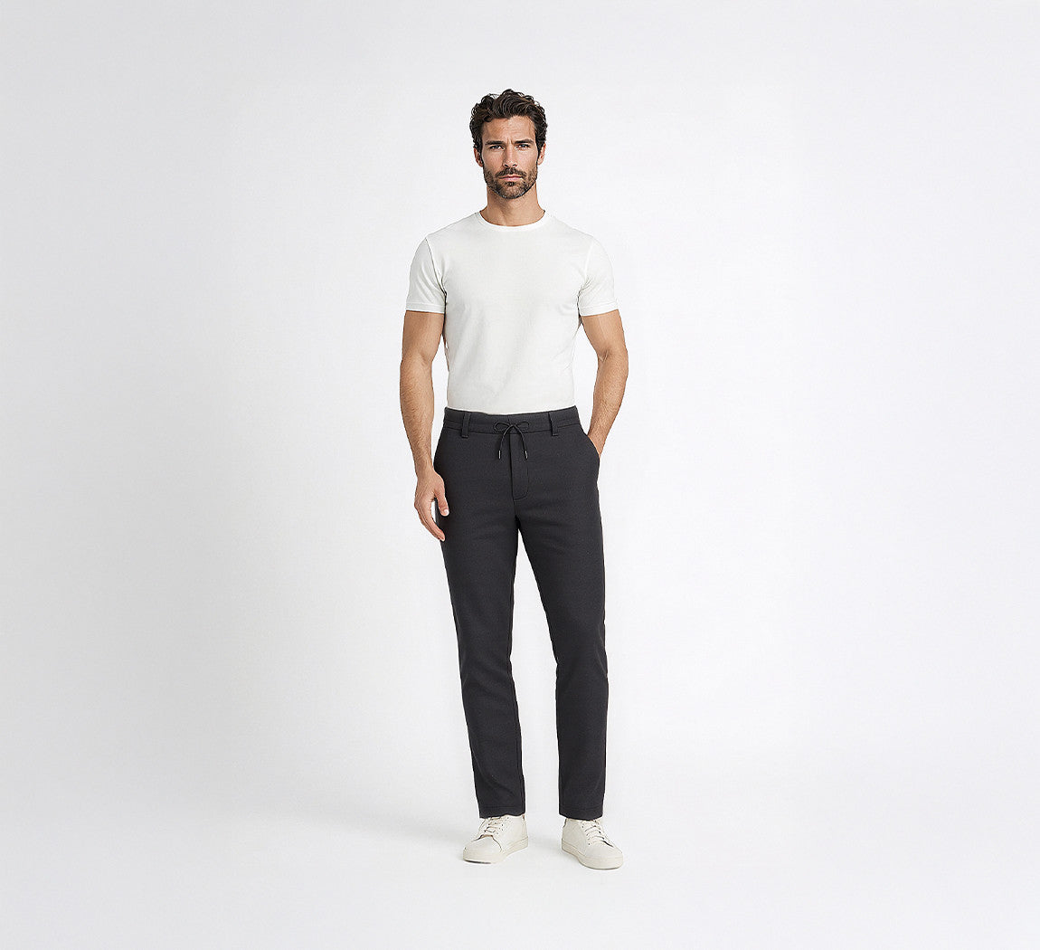 MERINO SWEATPANTS Gris anthracite