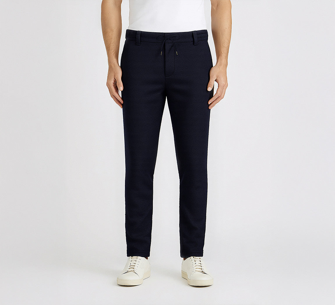 MERINO SWEATPANTS Bleu Chic