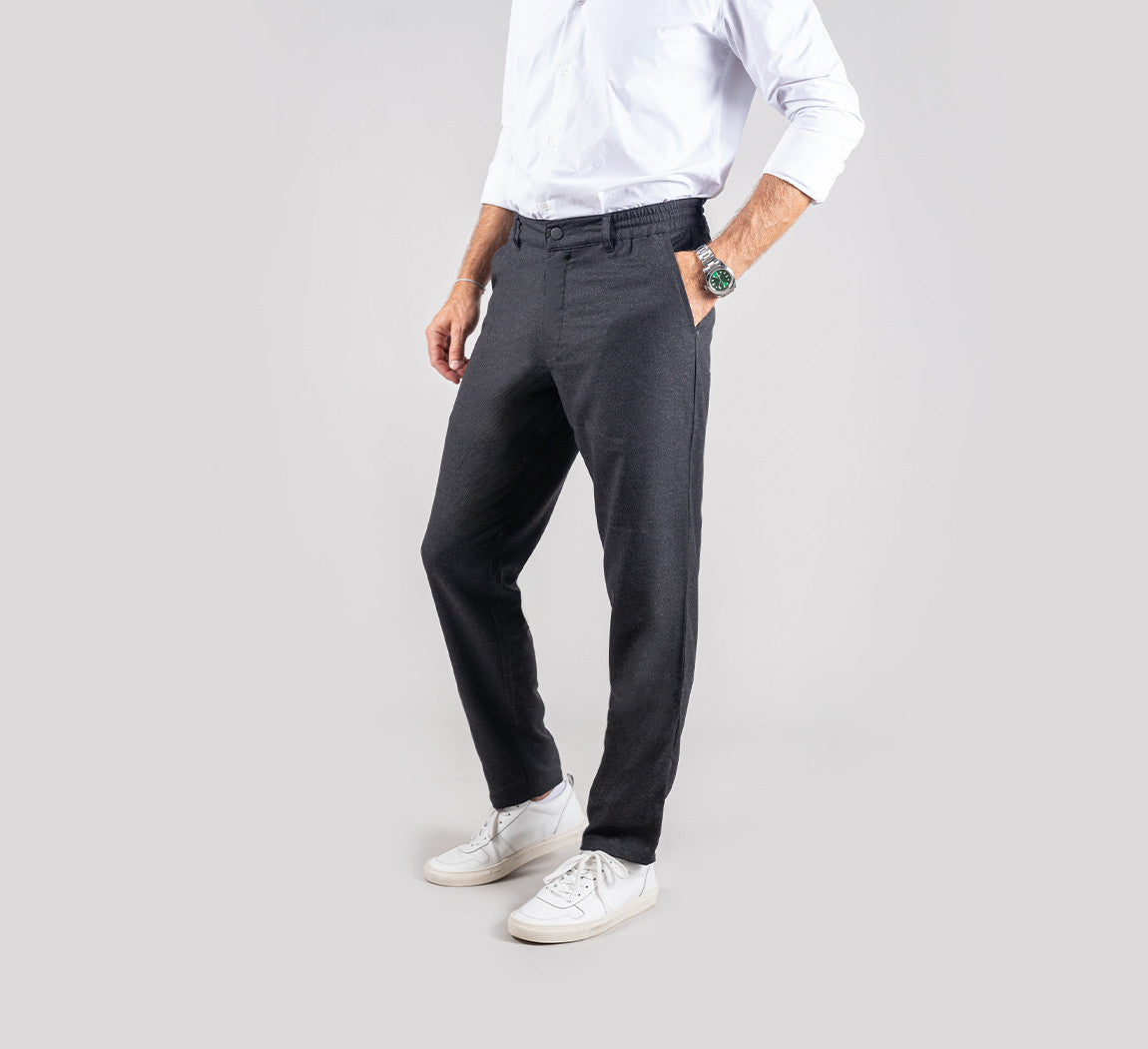 MOTION FLANNEL PANTS Gris Anthracite