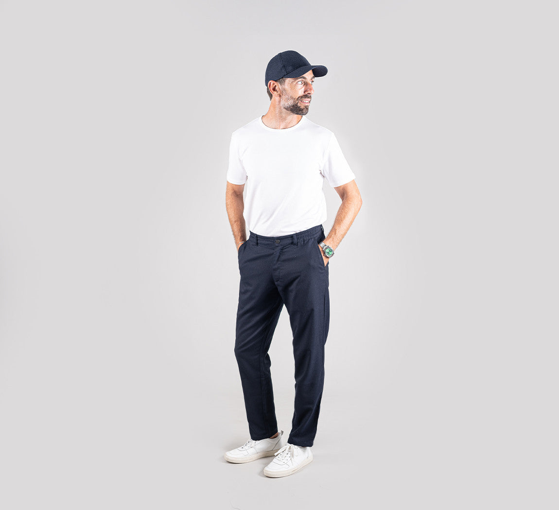 MOTION FLANNEL PANTS Bleu Chic