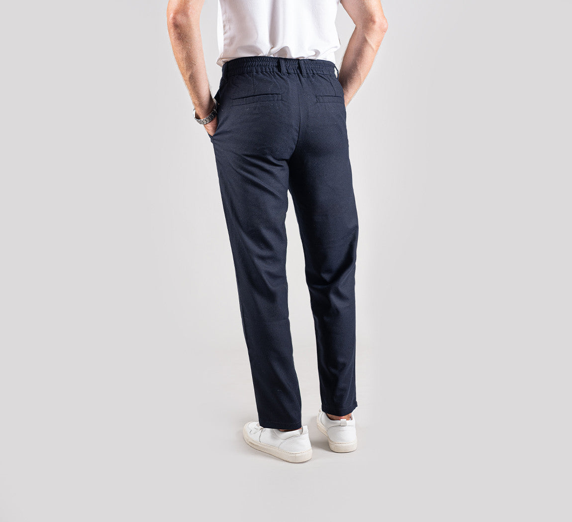 MOTION FLANNEL PANTS Bleu Chic
